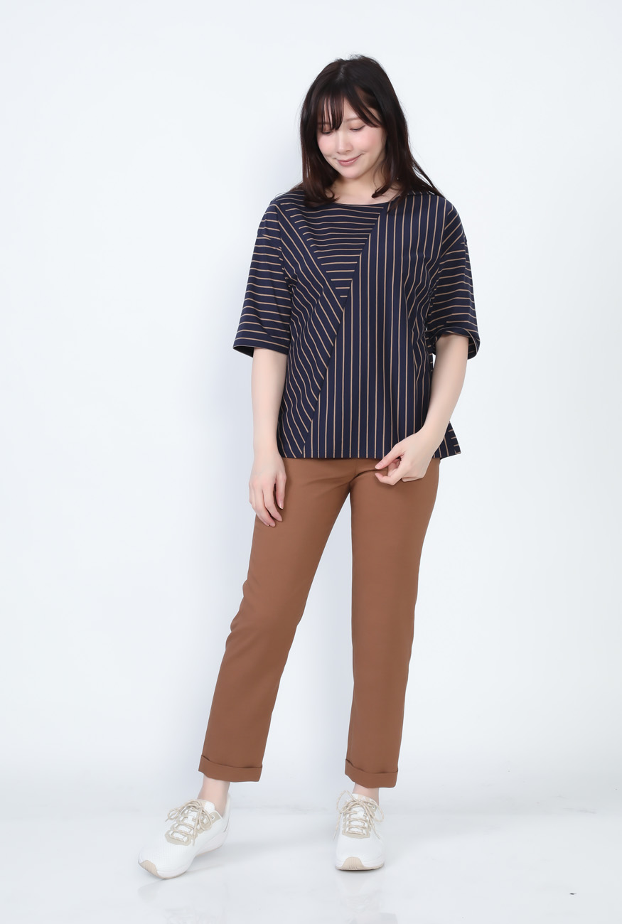 Se Ninon 春夏 レディース プルオーバー プレミアムストライプ カットソー Tシャツ イデムオンラインショップ